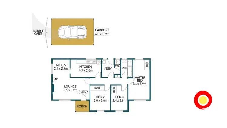 Floorplan of Homely house listing, 80 Yorktown Road, Elizabeth Park SA 5113