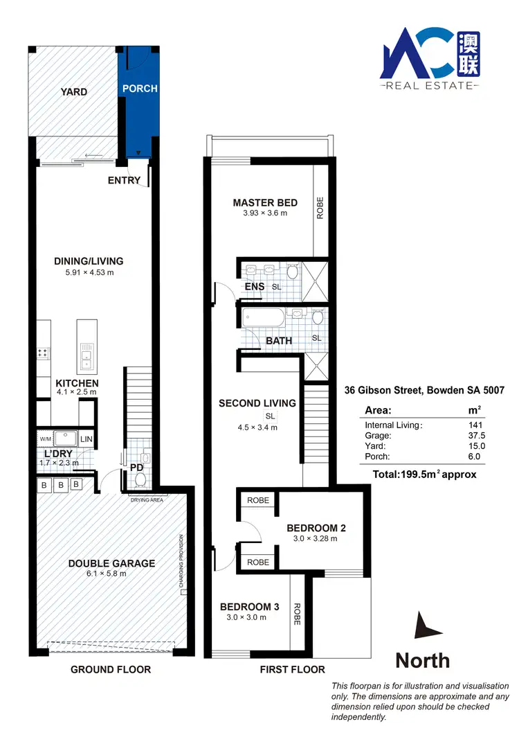 Floorplan of Homely townhouse listing, 36 Gibson Street, Bowden SA 5007
