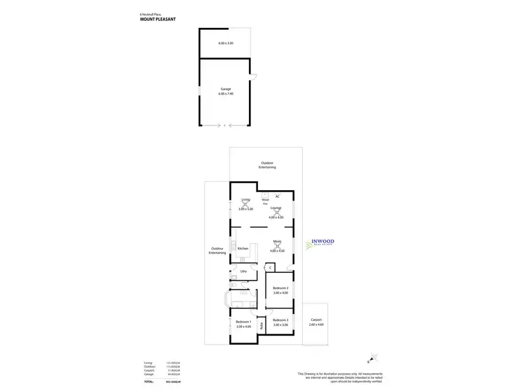 Floorplan of Homely house listing, 6 Hocknull Place, Mount Pleasant SA 5235