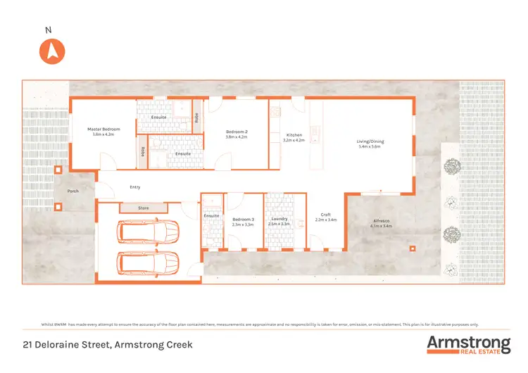 Floorplan of Homely house listing, 21 Deloraine Steet, Armstrong Creek VIC 3217