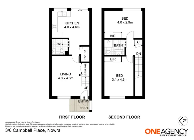 Floorplan of Homely unit listing, 3/6 Campbell Place, Nowra NSW 2541