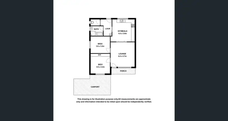 Floorplan of Homely unit listing, 3/8 Ellard Street, Mount Gambier SA 5290