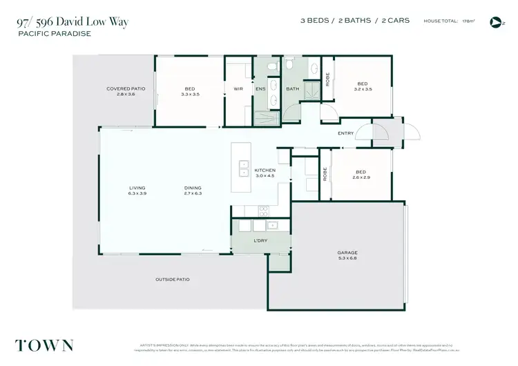Floorplan of Homely retirement listing, 97/596 David Low Way, Pacific Paradise QLD 4564