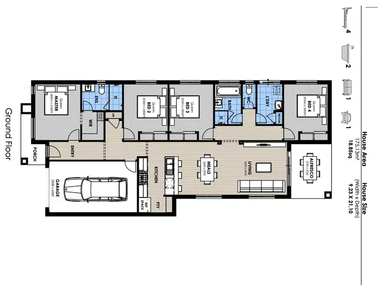 Floorplan of Homely house listing, 3 Royal Mile Avenue, Berwick VIC 3806