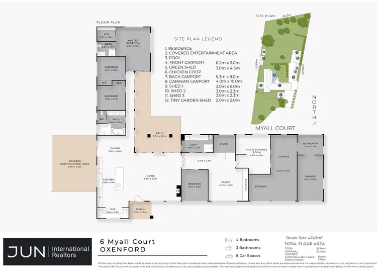 Floorplan of Homely house listing, 6 Myall Court, Oxenford QLD 4210