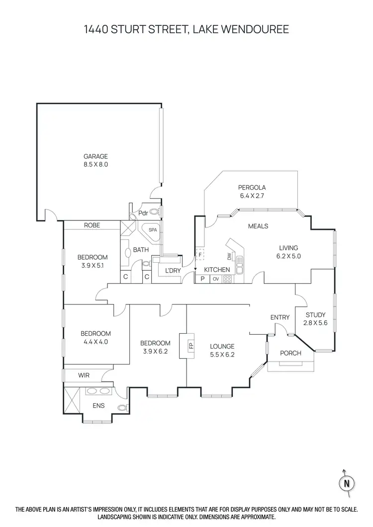 Floorplan of Homely house listing, 1440 STURT STREET, Lake Wendouree VIC 3350