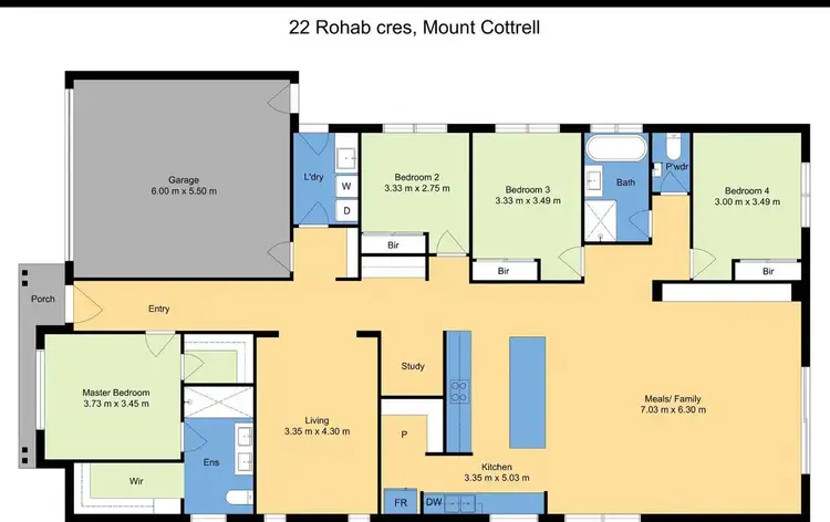 Floorplan of Homely land listing, 22 Rohab Crescent, Tarneit VIC 3029