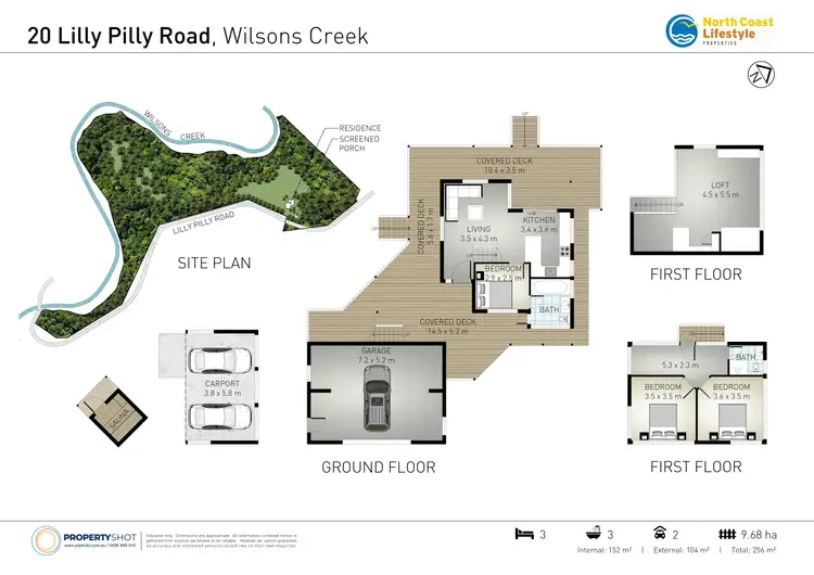 Floorplan of Homely rural property listing, 20 Lilly Pilly Road, Wilsons Creek NSW 2482