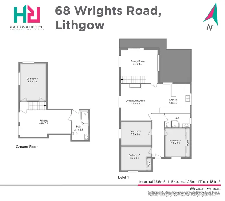 Floorplan of Homely house listing, 68 Wrights Road, Lithgow NSW 2790