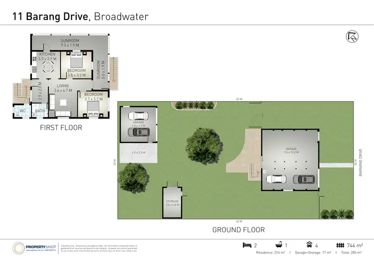 Floorplan of Homely house listing, 11 Baraang Drive, Broadwater NSW 2472