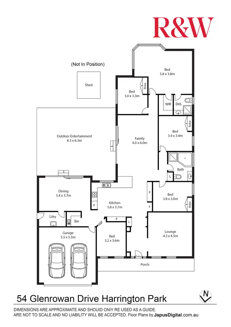 Floorplan of Homely house listing, 54 GLENROWAN DRIVE, Harrington Park NSW 2567