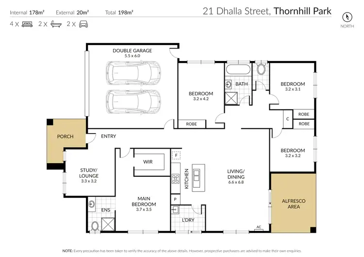 Floorplan of Homely house listing, 21 Dhalla Street, Thornhill Park VIC 3335