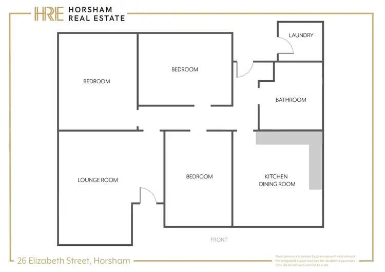 Floorplan of Homely house listing, 26 Elizabeth Street, Horsham VIC 3400