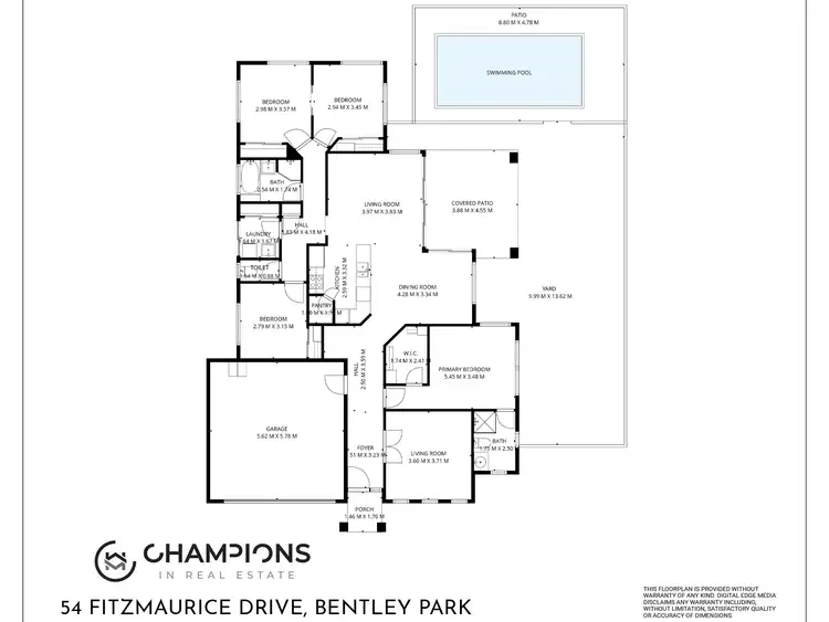 Floorplan of Homely house listing, 54 Fitzmaurice Drive, Bentley Park QLD 4869