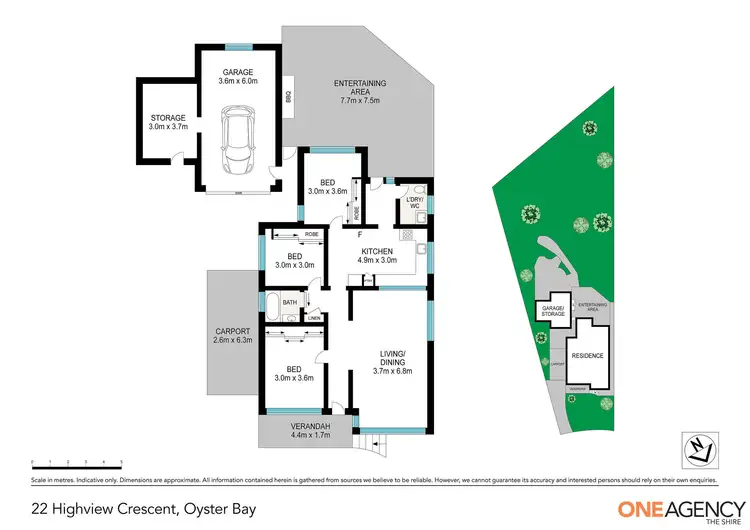 Floorplan of Homely house listing, 22 Highview Crescent, Oyster Bay NSW 2225