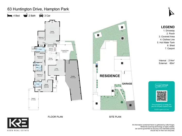 Floorplan of Homely house listing, 63 Huntington Drive, Hampton Park VIC 3976