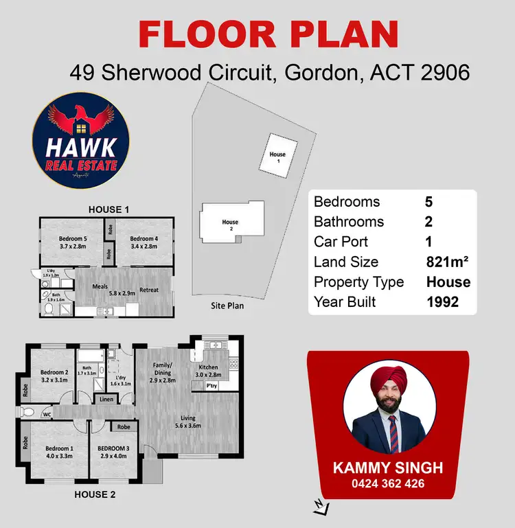 Floorplan of Homely house listing, 49 Sherwood Circuit, Gordon ACT 2906