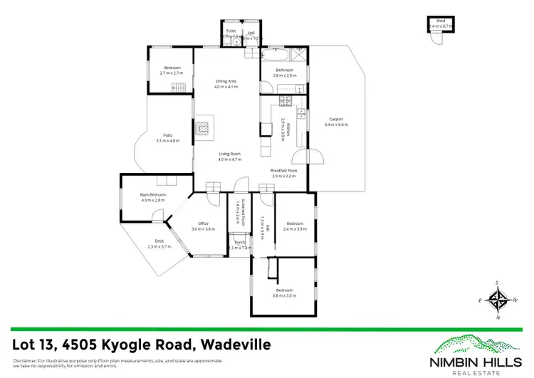 Floorplan of Homely house listing, 13/4505 Kyogle Road, Wadeville NSW 2474