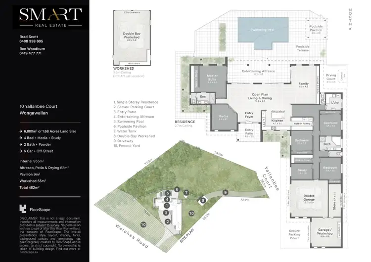Floorplan of Homely rural property listing, 10 Yallanbee Court, Wongawallan QLD 4210