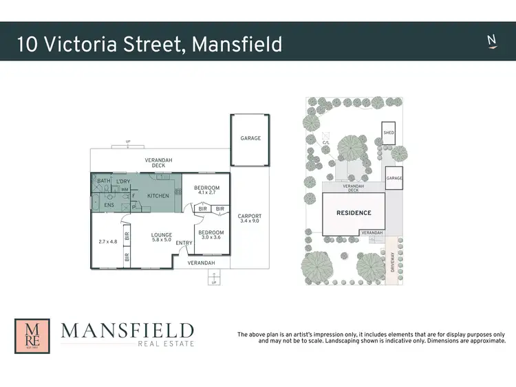 Floorplan of Homely house listing, 10 Victoria Street, Mansfield VIC 3722