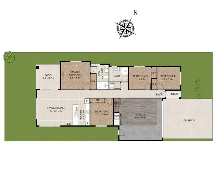 Floorplan of Homely house listing, 6 Creekstone Ave, Redbank Plains QLD 4301
