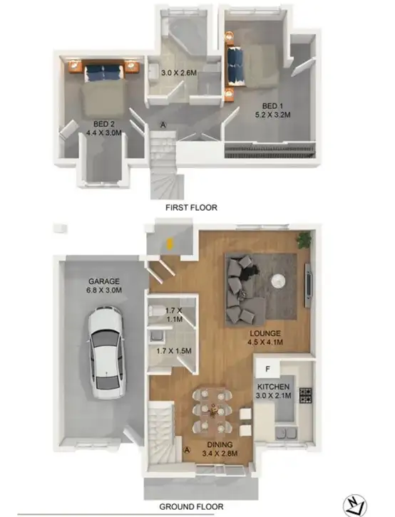 Floorplan of Homely townhouse listing, 9/11 ELLIS STREET, Merrylands NSW 2160