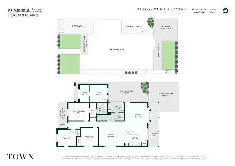 Floorplan of Homely house listing, 19 Kamala Place, Meridan Plains QLD 4551