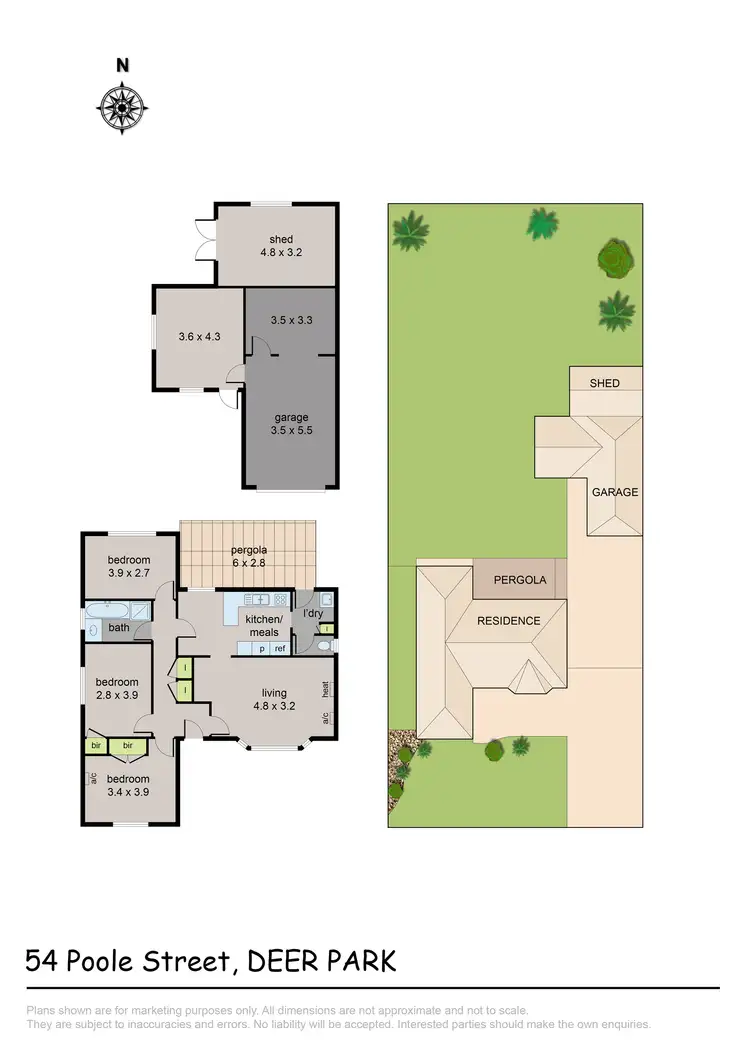 Floorplan of Homely house listing, 54 Poole Street, Deer Park VIC 3023