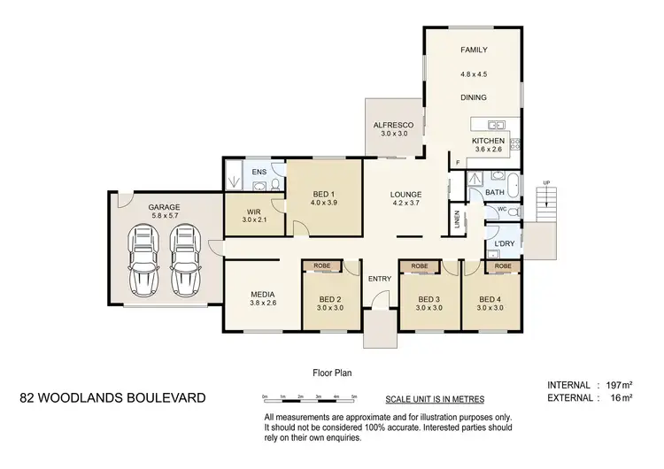 Floorplan of Homely house listing, 82 Woodlands Blvd, Waterford QLD 4133