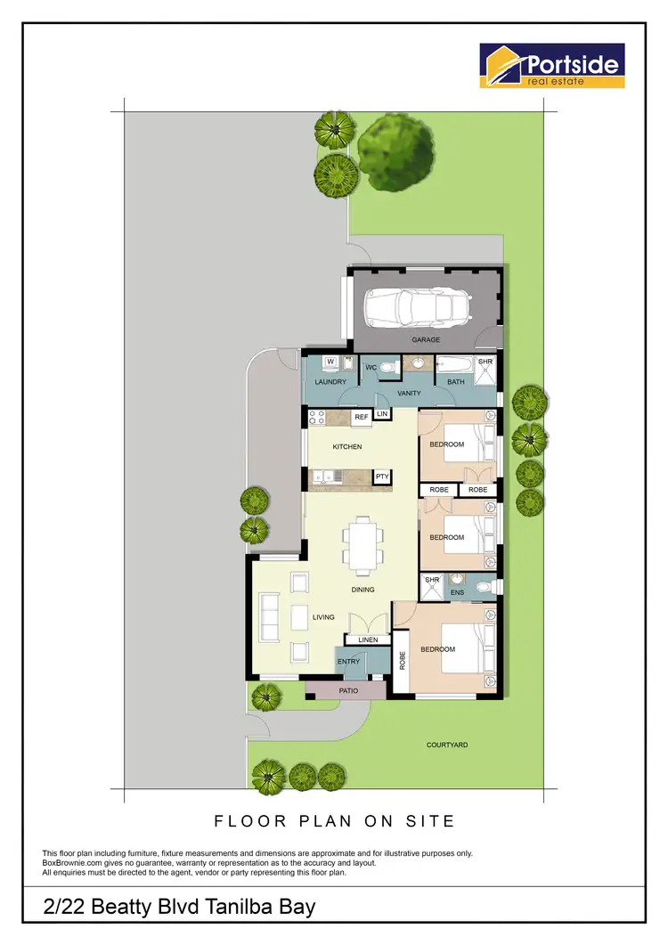 Floorplan of Homely house listing, 2/22 Beatty Boulevard, Tanilba Bay NSW 2319