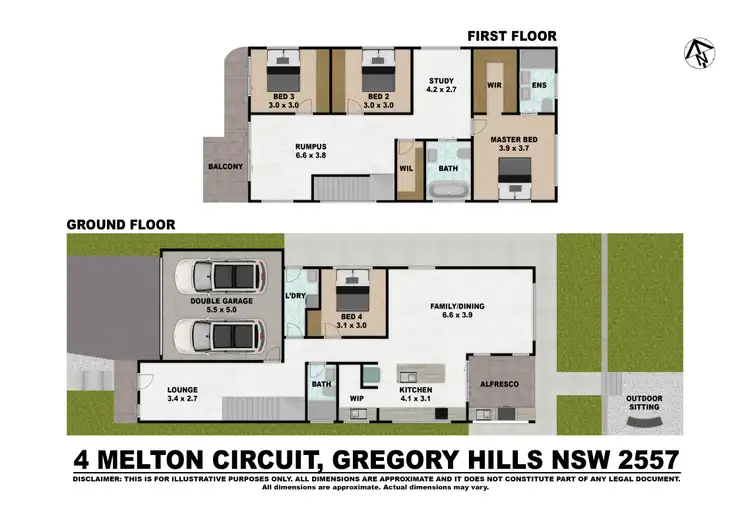 Floorplan of Homely house listing, 4 Melton Circuit, Gregory Hills NSW 2557