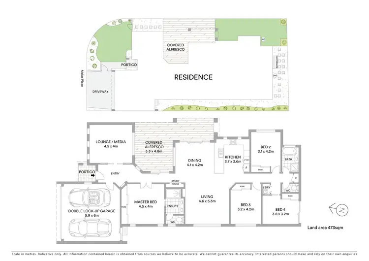 Floorplan of Homely house listing, 6 Melos Place, Parrearra QLD 4575