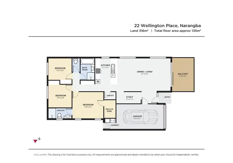 Floorplan of Homely house listing, 22 Wellington Place, Narangba QLD 4504