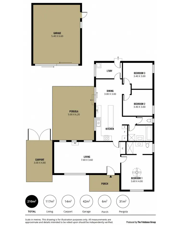 Floorplan of Homely house listing, 10 Kimberly Way, Happy Valley SA 5159