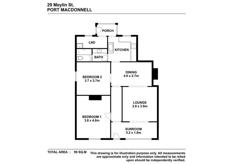 Floorplan of Homely house listing, 29 Meylin Street, Port Macdonnell SA 5291
