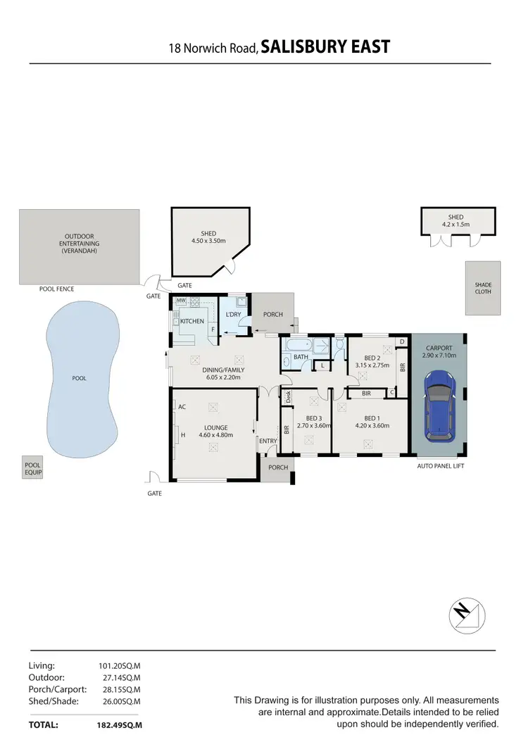 Floorplan of Homely house listing, 18 NORWICH ROAD, Salisbury East SA 5109