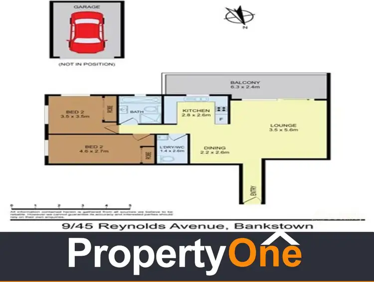 Floorplan of Homely apartment listing, 9/45 Reynolds Avenue, Bankstown NSW 2200