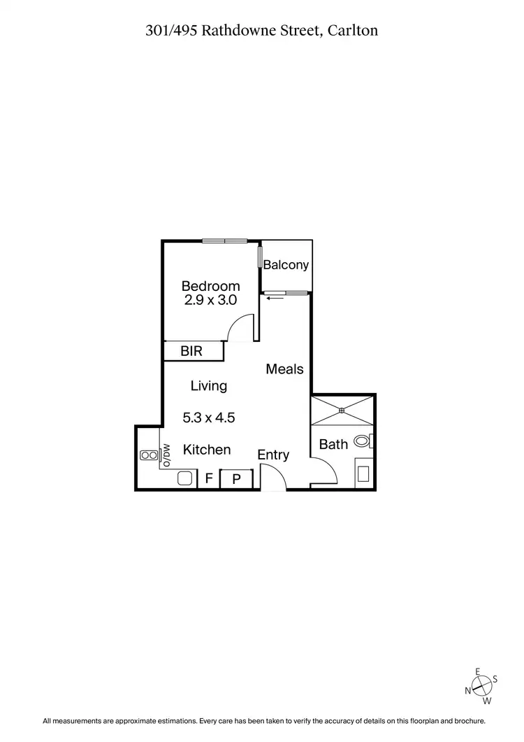 Floorplan of Homely apartment listing, 301/495 Rathdowne Street, Carlton VIC 3053