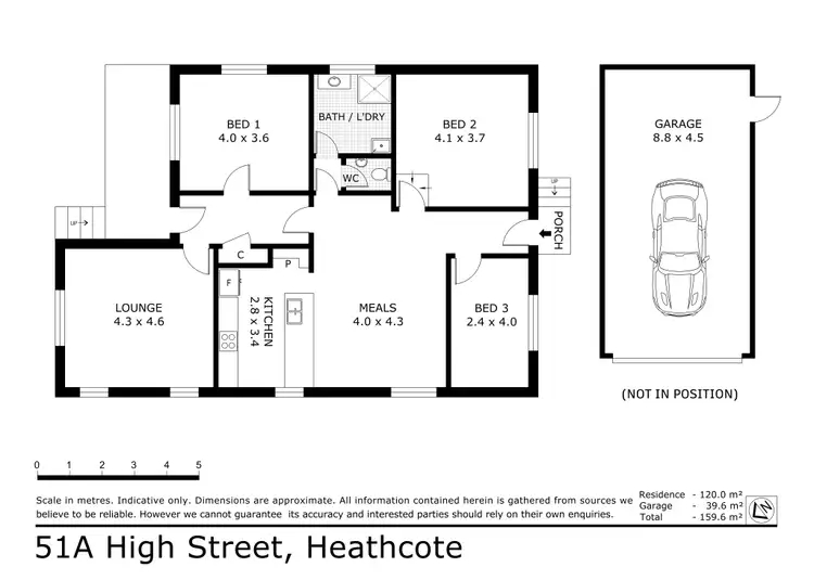 Floorplan of Homely house listing, 51A High Street, Heathcote VIC 3523