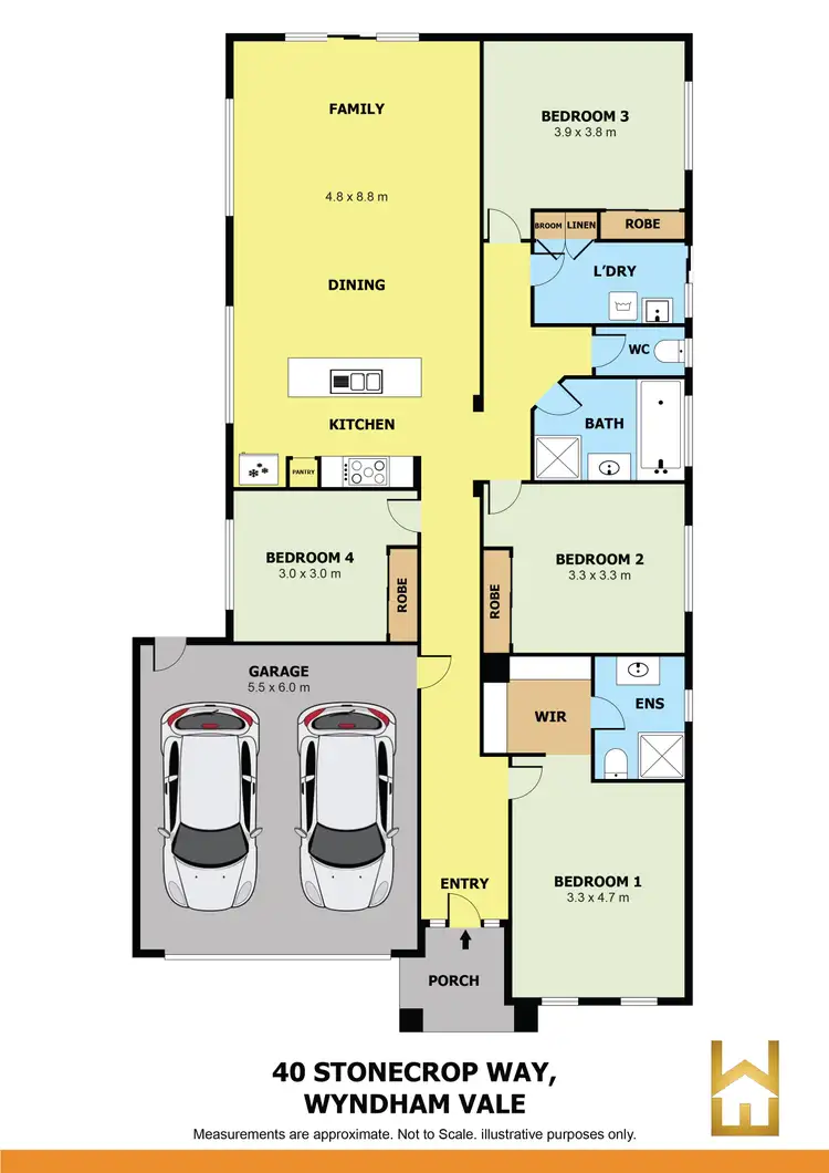 Floorplan of Homely house listing, 40 Stonecrop Way, Wyndham Vale VIC 3024