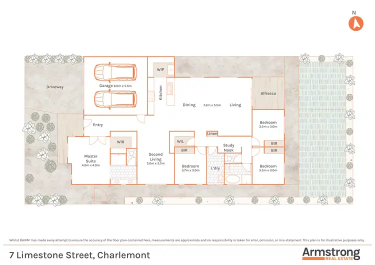 Floorplan of Homely house listing, 7 Limestone Street, Charlemont VIC 3217