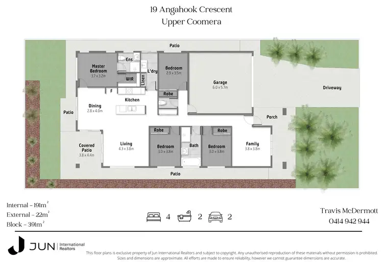 Floorplan of Homely house listing, 19 Angahook Crescent, Upper Coomera QLD 4209