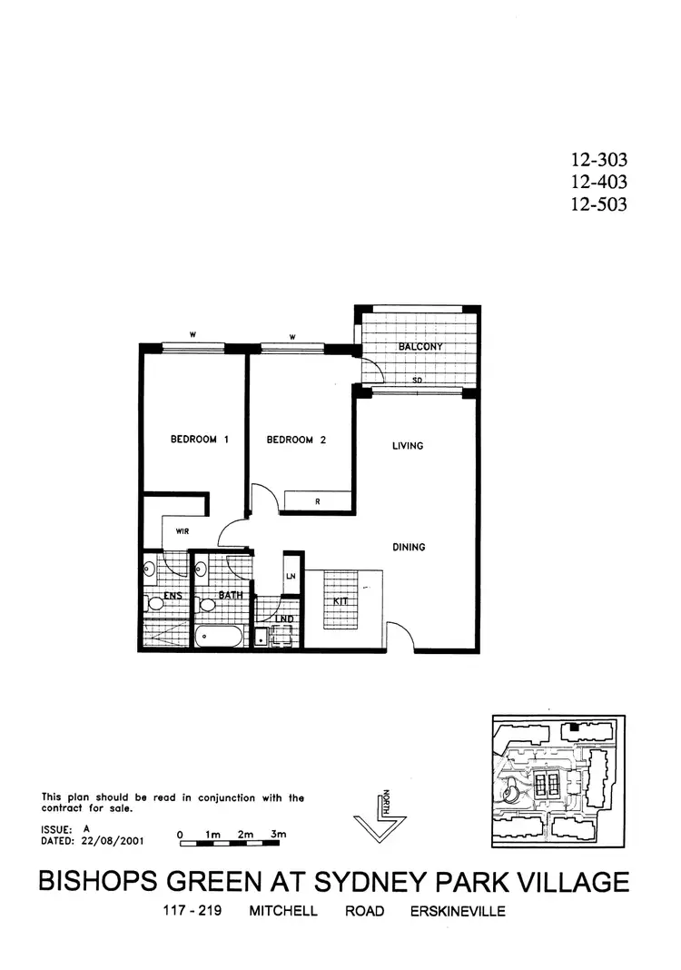 Floorplan of Homely apartment listing, 12503/177 Mitchell Road, Erskineville NSW 2043
