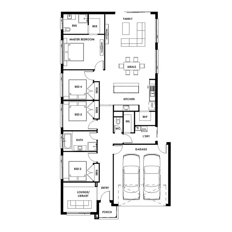 Floorplan of Homely house listing, Lot 628 Haflinger Road, Tarneit VIC 3029
