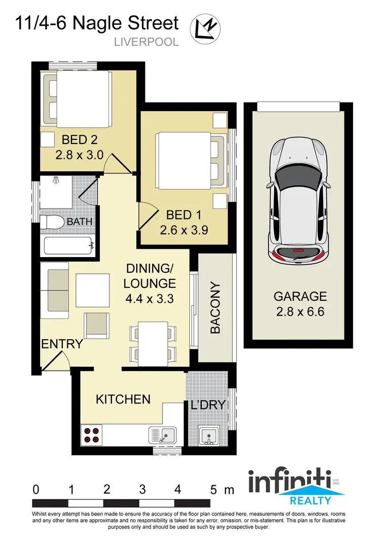 Floorplan of Homely apartment listing, 11/4-6 Nagle Street, Liverpool NSW 2170