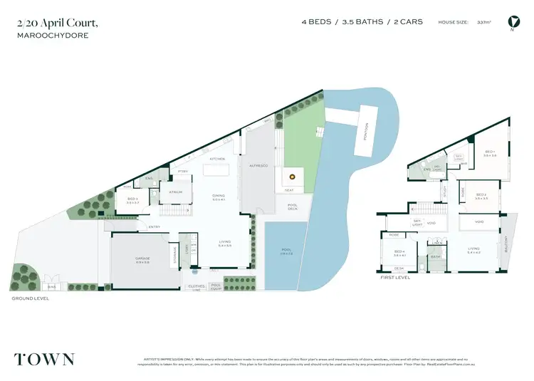 Floorplan of Homely house listing, 2/20 April Court, Maroochydore QLD 4558