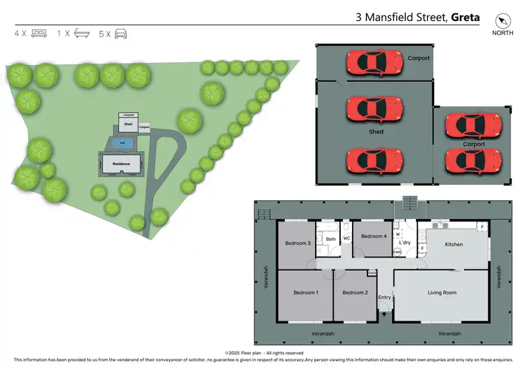 Floorplan of Homely house listing, 3 Mansfield Street, Greta NSW 2334