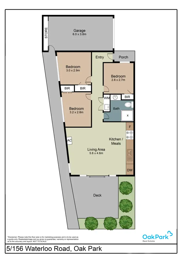 Floorplan of Homely villa listing, 5/156 Waterloo Road, Oak Park VIC 3046