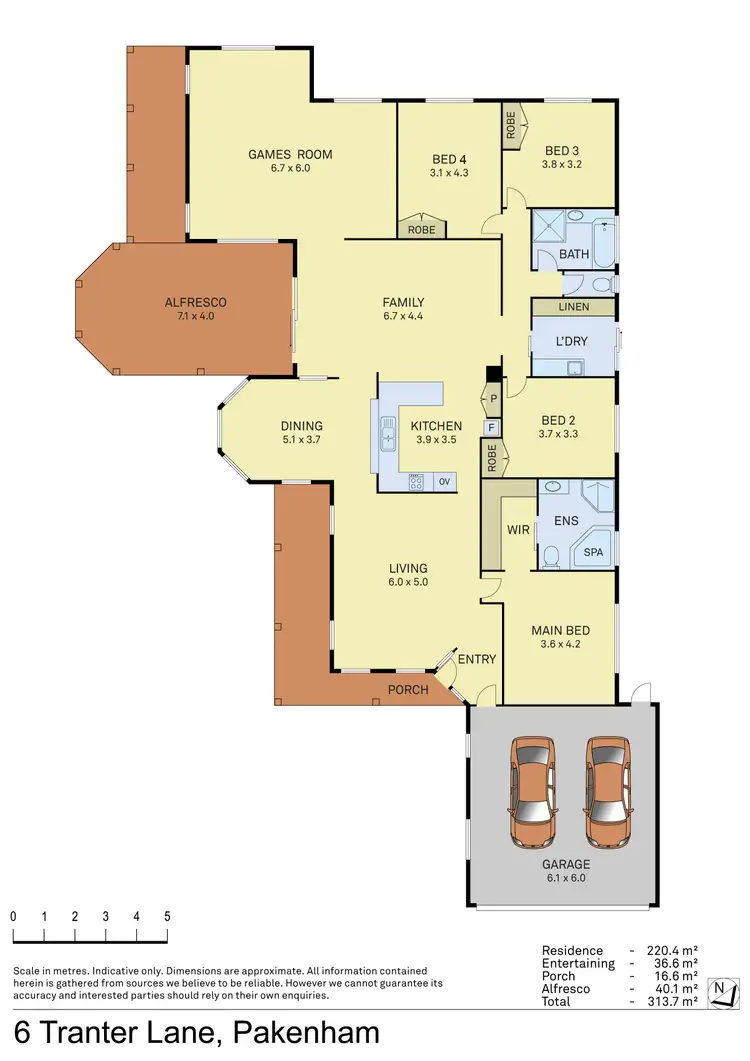 Floorplan of Homely house listing, 6 Tranter Lane, Pakenham VIC 3810