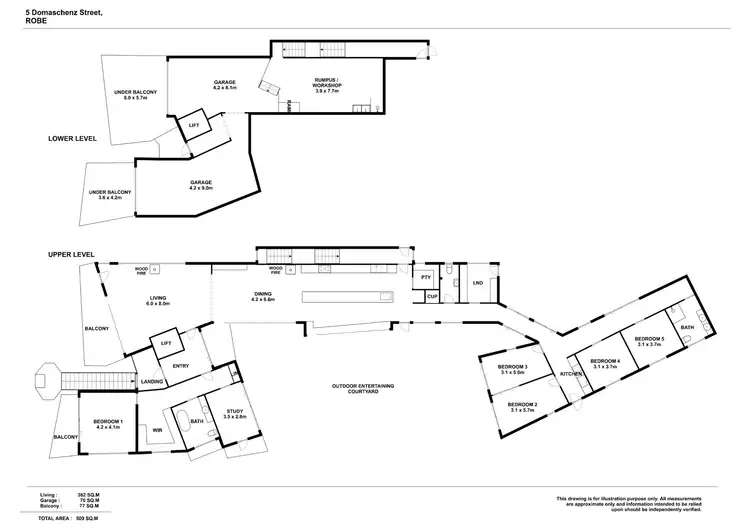 Floorplan of Homely house listing, 5 Domaschenz Street, Robe SA 5276